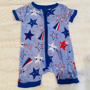 Little sleepies star shorty romper